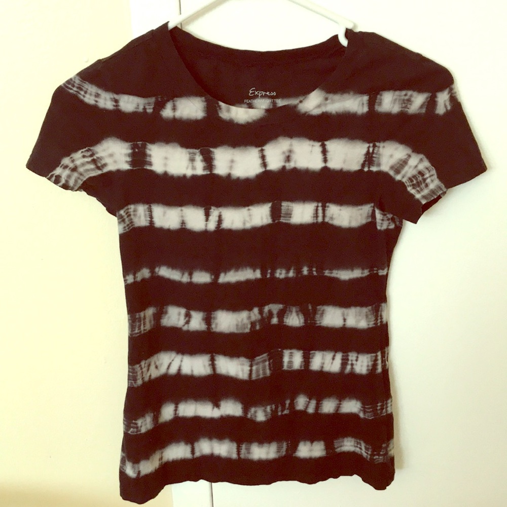 Black & White Tie-Dye Top